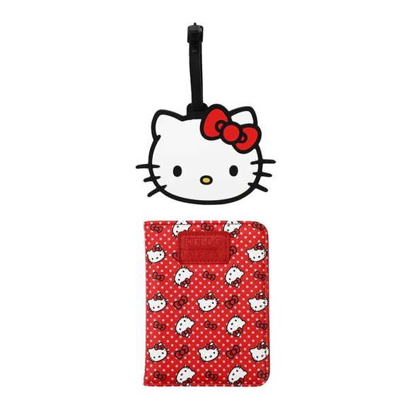 Hello Kitty Travel Set - Toiletry Bag, Passport Cover and Luggage Tag - Picture 3 of 15